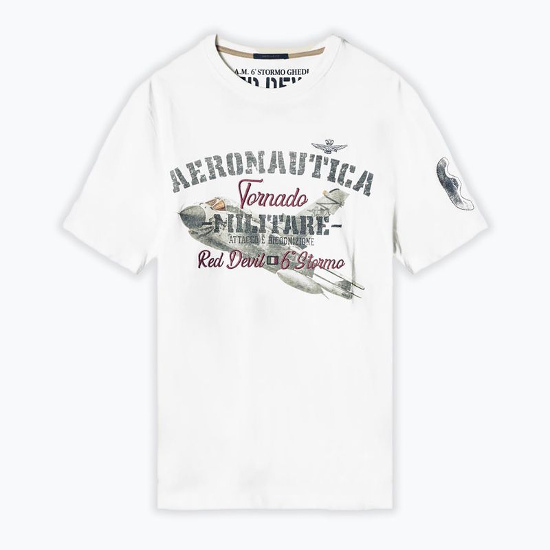 Pánské tričko Aeronautica Militare Tornado milk white