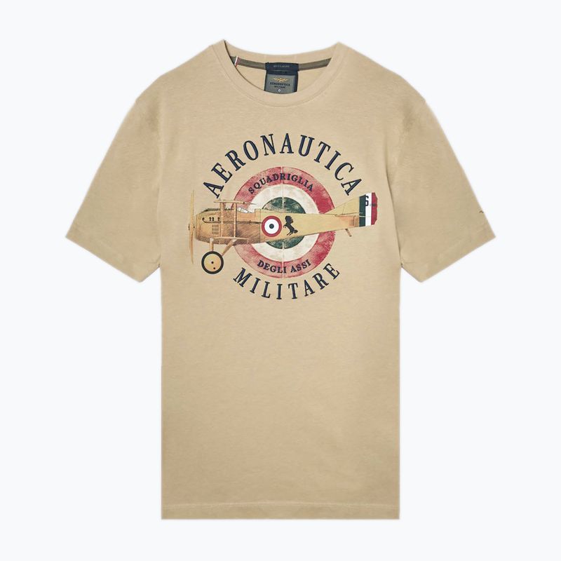 Pánské tričko Aeronautica Militare Squadriglia degli Assi antilopa beige