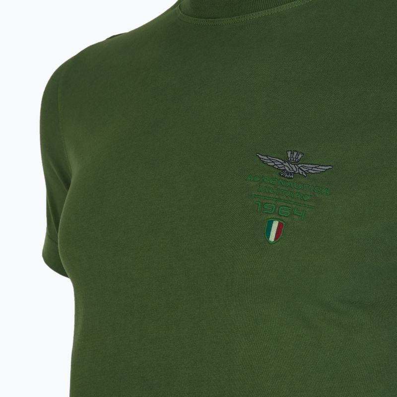 Pánské tričko Aeronautica Militare 251TS2377J633 forest green washed 3