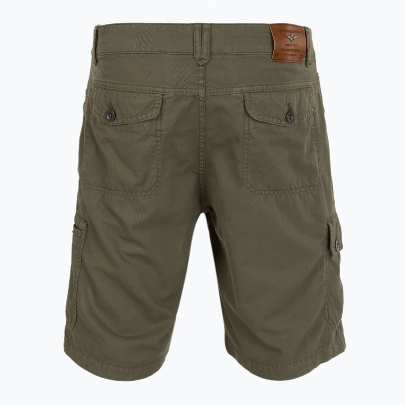 Pánské šortky Aeronautica Militare 251BE259CT3526 military olive washed 2