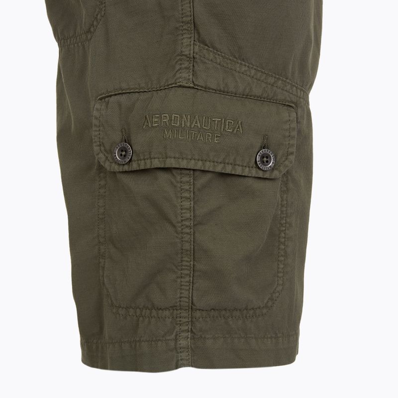 Pánské šortky Aeronautica Militare 251BE259CT3526 military olive washed 3