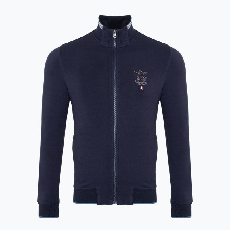 Pánská mikina Aeronautica Militare Essential Full Zip blue navy
