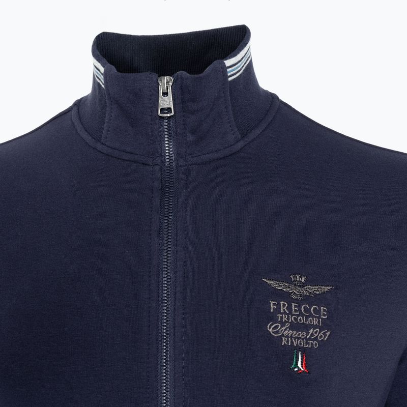 Pánská mikina Aeronautica Militare Essential Full Zip blue navy 3