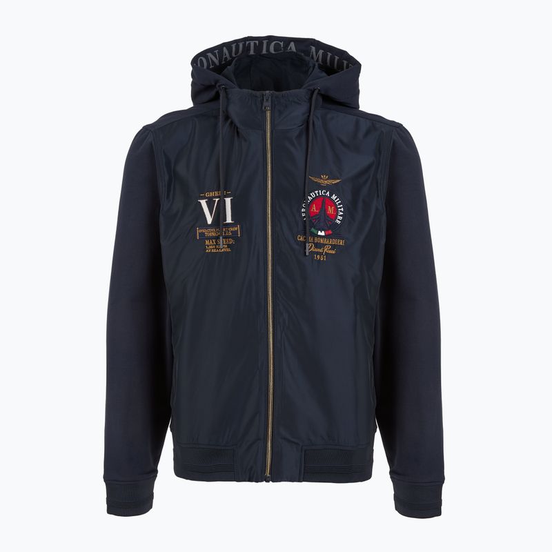 Pánská mikina Aeronautica Militare 251AF500F459 Cappucio blu navy