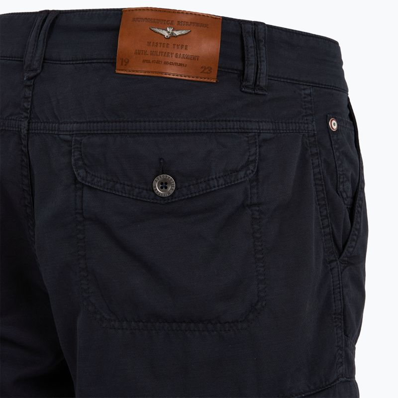 Pánské šortky Aeronautica Militare 251BE259CT3526 blue navy washed 4