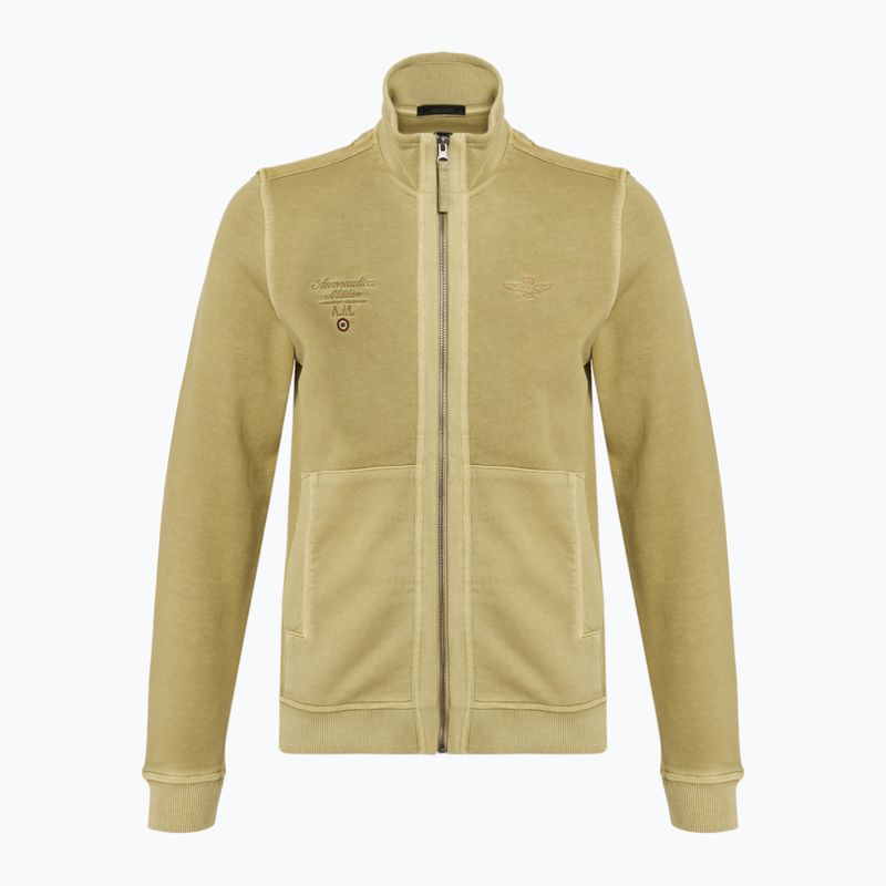 Pánská mikina Aeronautica Militare 251FE1992F583 antelope beige washed