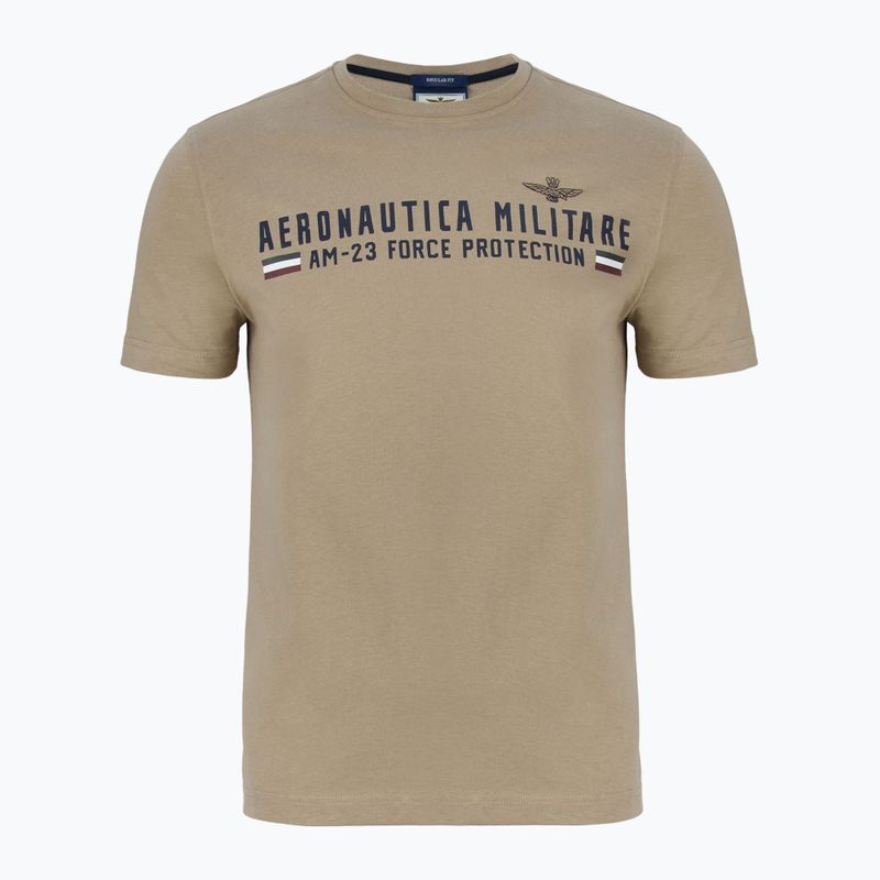 Pánské tričko Aeronautica Militare Heritage dune beige