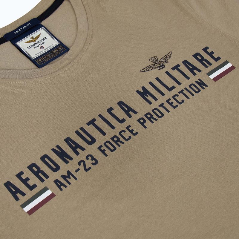 Pánské tričko Aeronautica Militare Heritage dune beige 3