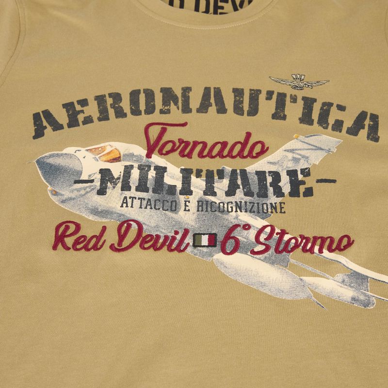 Pánské tričko Aeronautica Militare Tornado antilopa beige 4