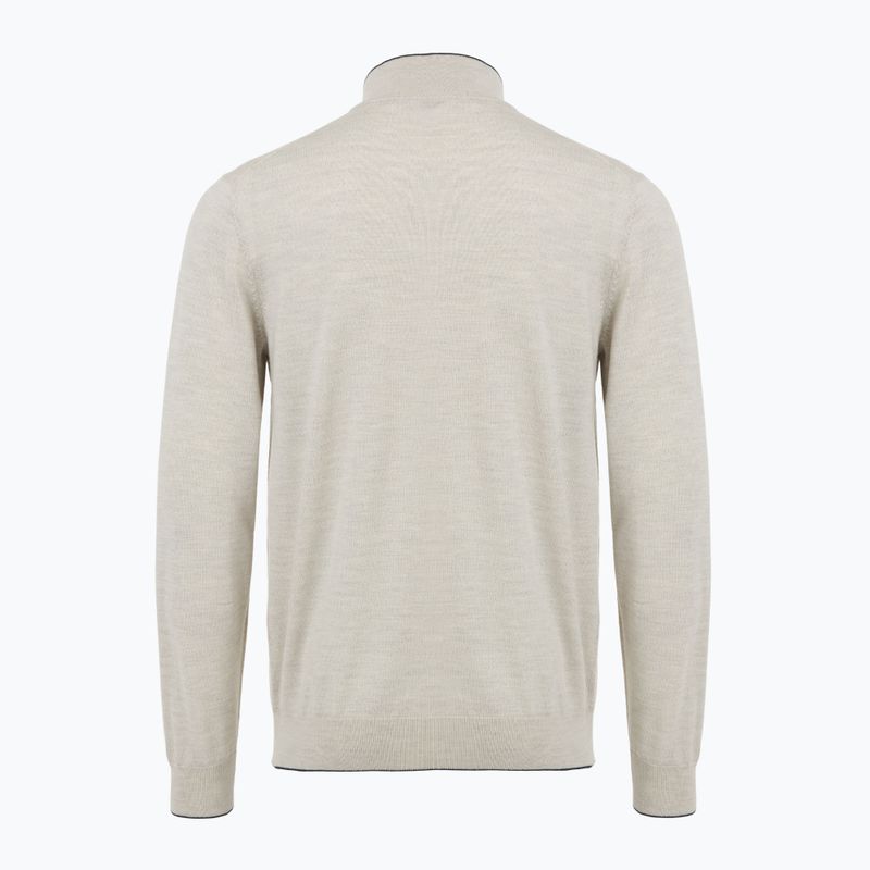 Pánský svetr Aeronautica Militare 1/2 Zip stone melange 2