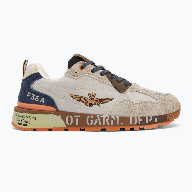 Pánské boty Aeronautica Militare 252SC0276UCT03546 multicolor beige/navy blue 2