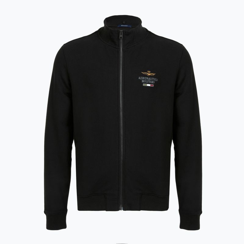 Pánská mikina Aeronautica Militare Hoodie jet black 4