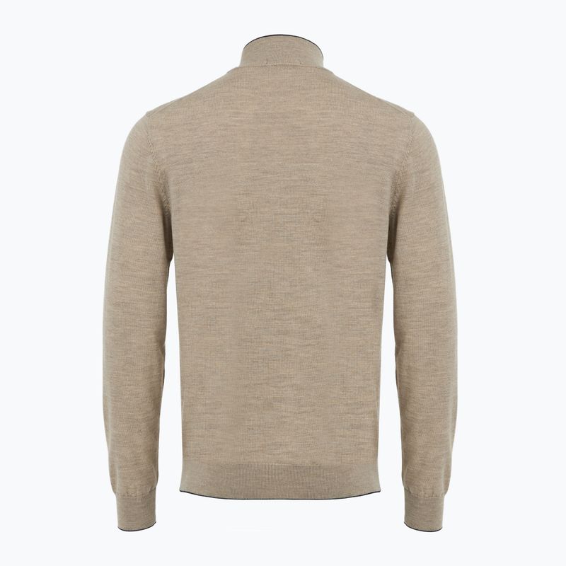 Pánský svetr Aeronautica Militare 1/2 Zip sand melange 2
