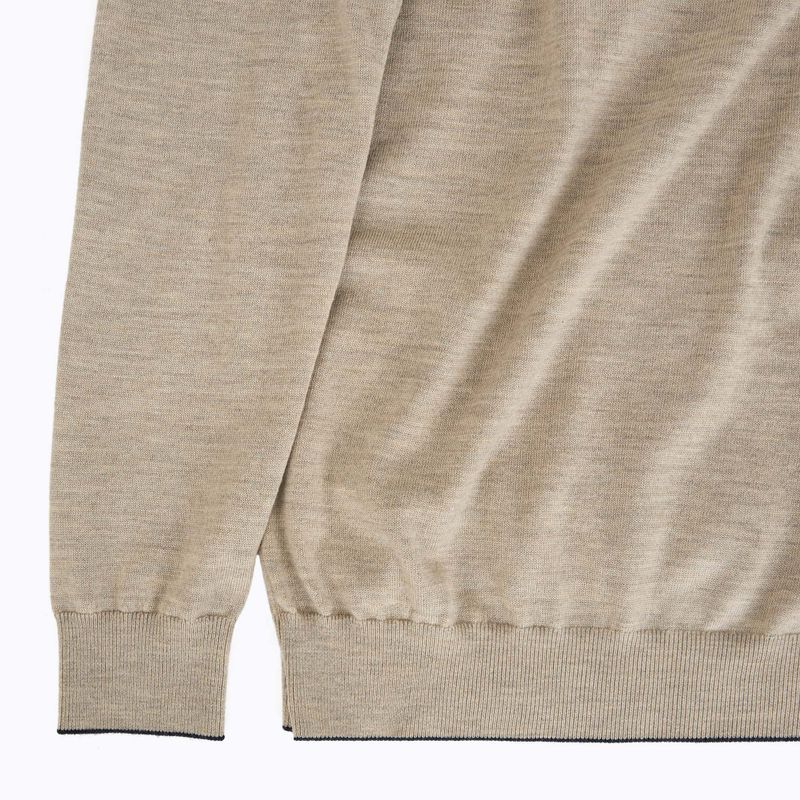 Pánský svetr Aeronautica Militare 1/2 Zip sand melange 3