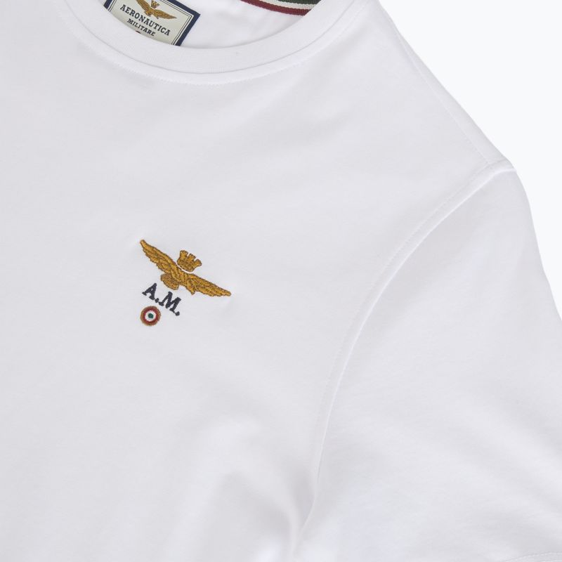Pánské tričko Aeronautica Militare 252TS1580UJ00372 Basic Crewneck off white 3