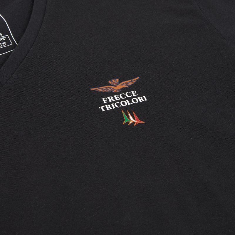 Pánské tričko Aeronautica Militare AM1UTI006 V-Neck black 3