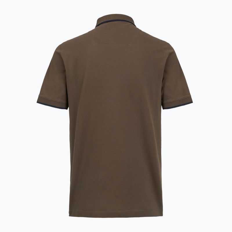Tričko Aeronautica Militare PO1308UP00082 Polo chestnut brown 2