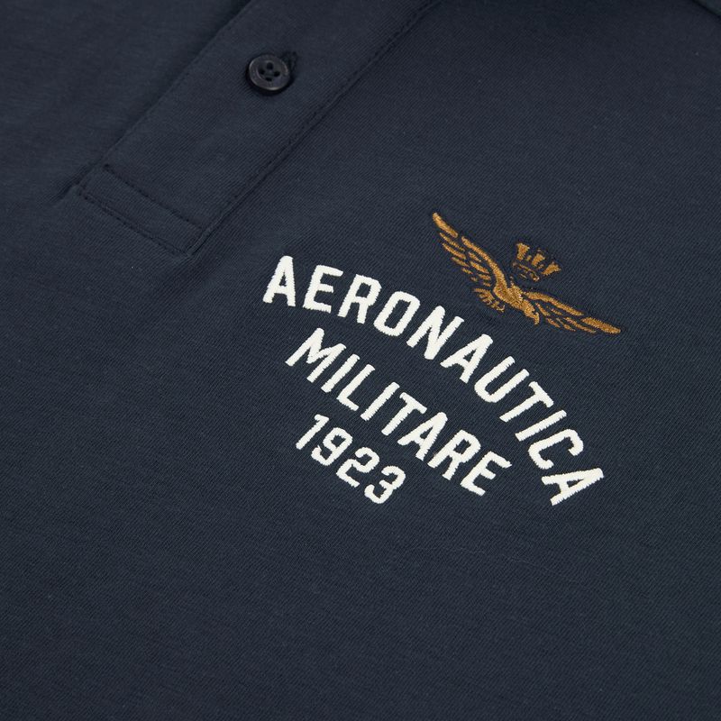 Tričko Aeronautica Militare PO1926UJ00723 Navy blue polo 3