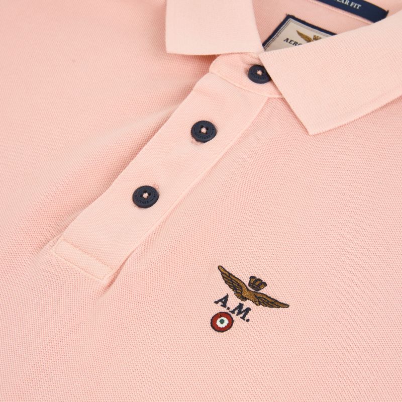 Pánské tričko Aeronautica Militare PO1925UP00406 Polo lotus pink 3