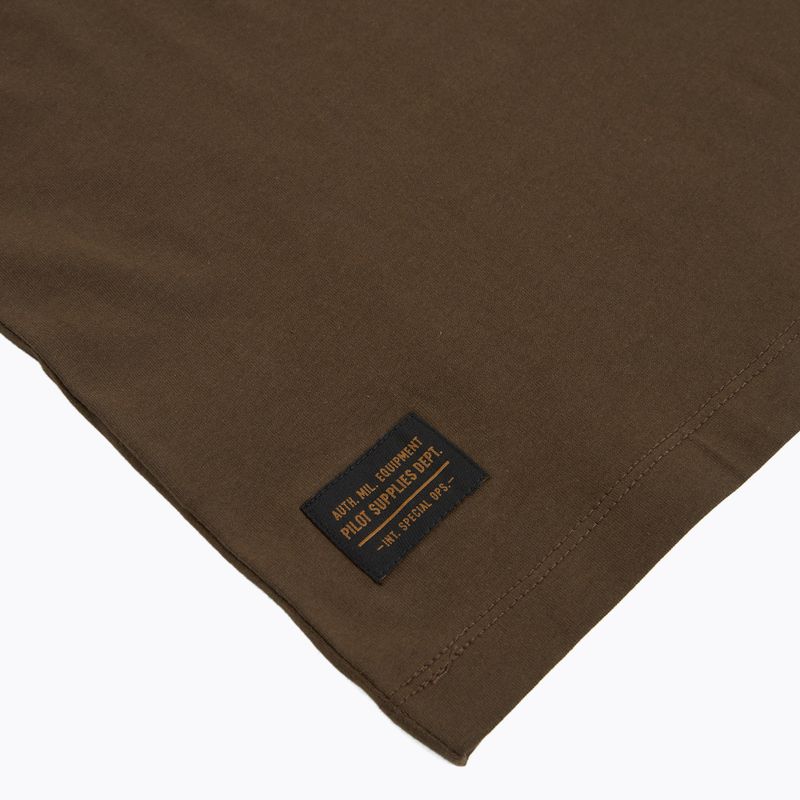 Pánské tričko Aeronautica Militare TS2535UJ00641 chestnut brown 4