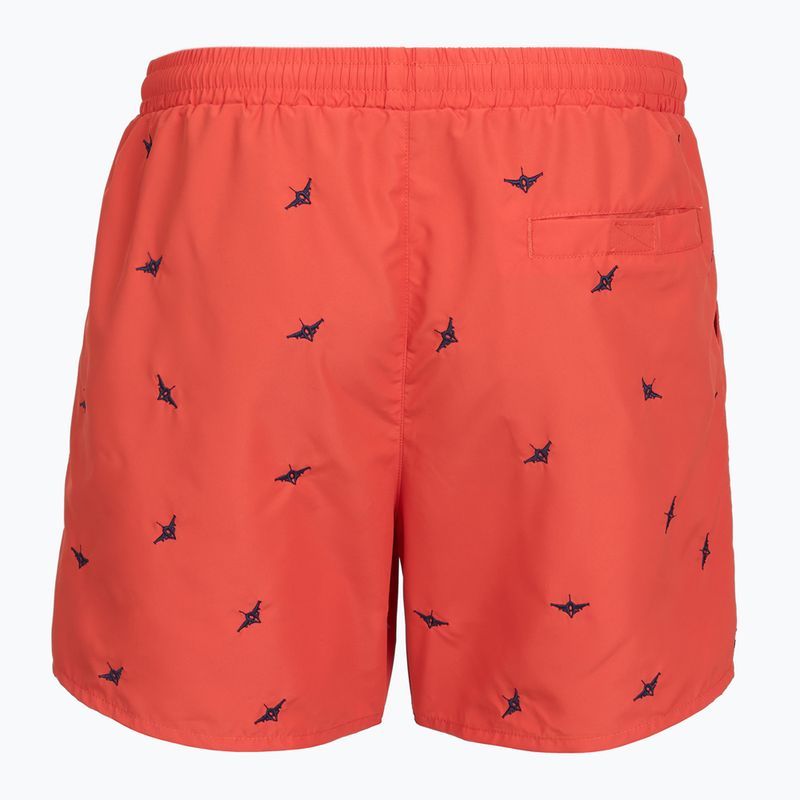 Pánské plavkové šortky Aeronautica Militare BW0232UCT04317 paprika 2