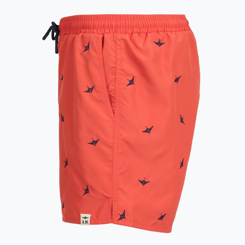 Pánské plavkové šortky Aeronautica Militare BW0232UCT04317 paprika 3