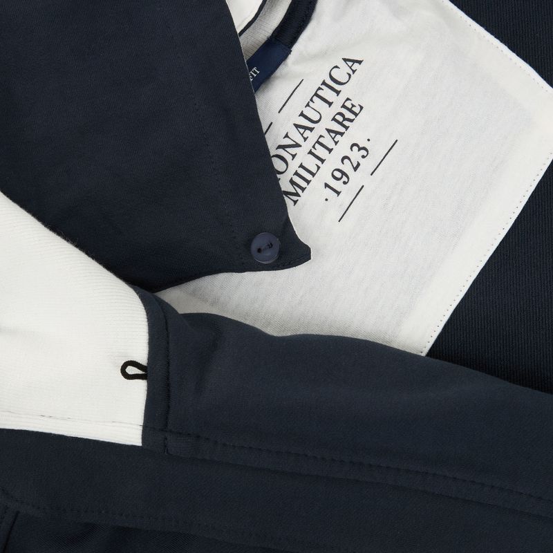 Pánská mikina Aeronautica Militare FE2096UF00674 Hoodie navy blue 5