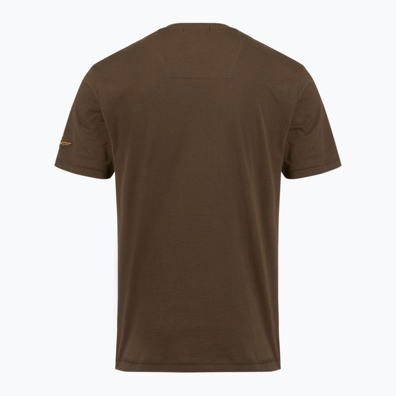 Pánské tričko Aeronautica Militare TS2538UJ00727 chestnut brown 2