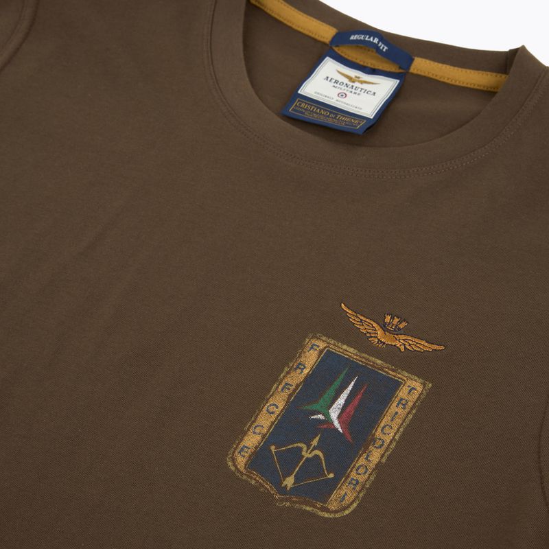 Pánské tričko Aeronautica Militare TS2535UJ00641 chestnut brown 3