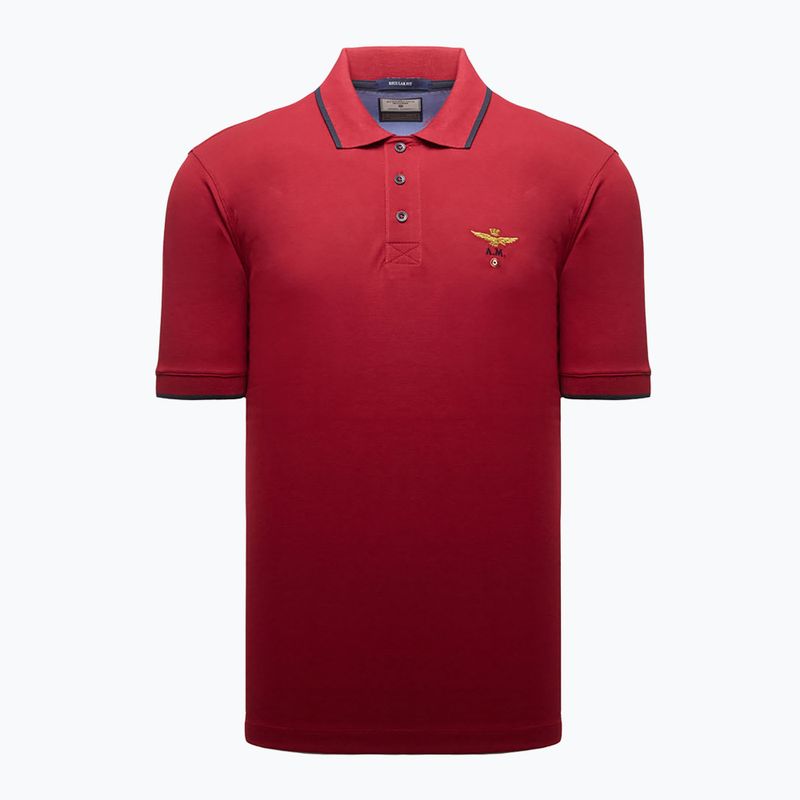 Pánské polo tričko Aeronautica Militare 262PO1308UP00082 Polo tibetan red