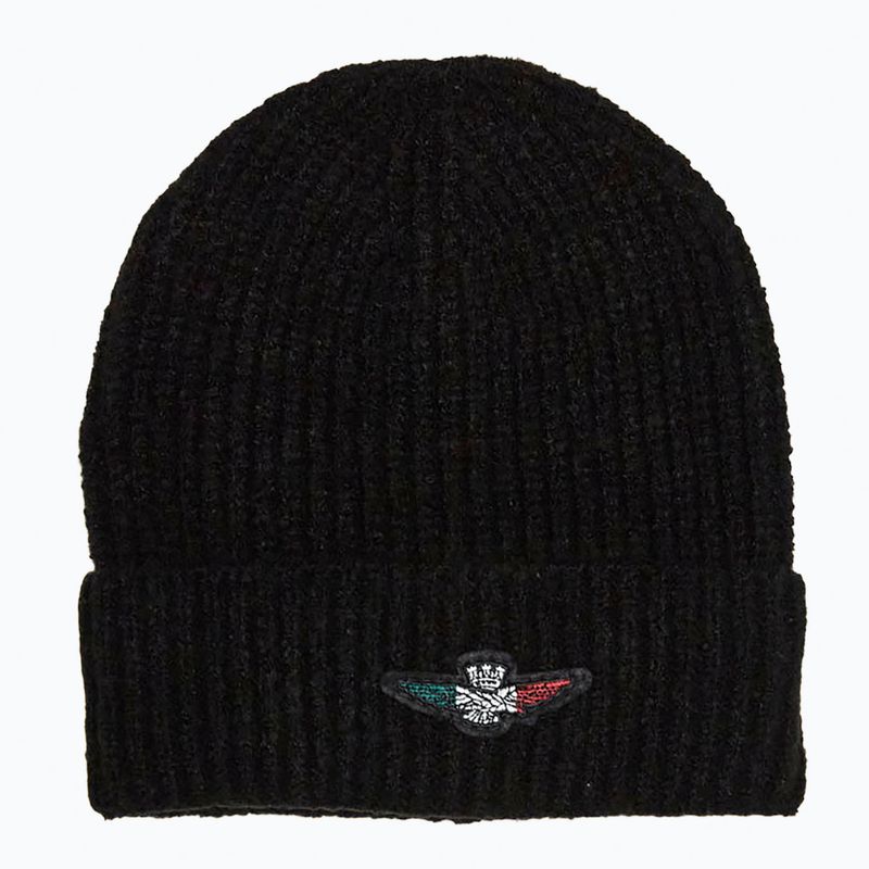 Pánská zimní čepice Czapka Aeronautica Militare 262CU0034UL00451 jet black