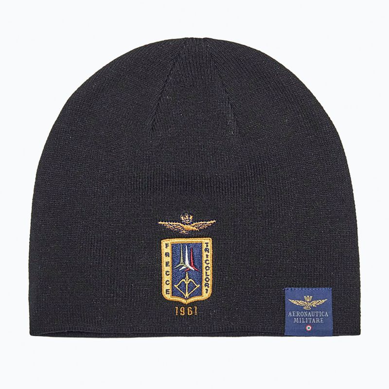 Pánská zimní čepice Czapka Aeronautica Militare 262CU0092UL00450 jet black