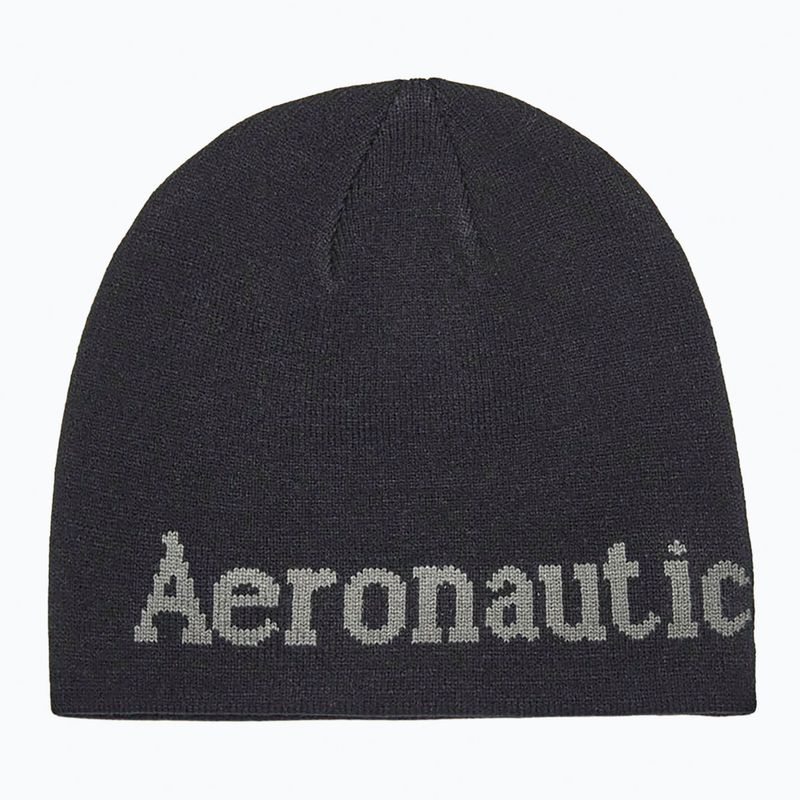 Pánská zimní čepice Czapka Aeronautica Militare 262CU0093UL00450 jet black