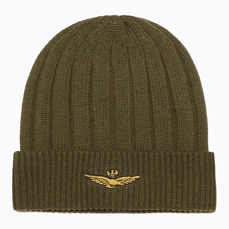 Pánská zimní čepice Czapka Aeronautica Militare 262CU0098UL00485 verde militare