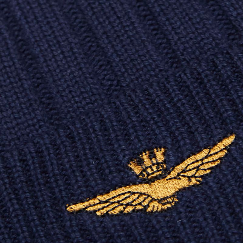 Pánská zimní čepice Czapka Aeronautica Militare 262CU0098UL00485 blu navy 3