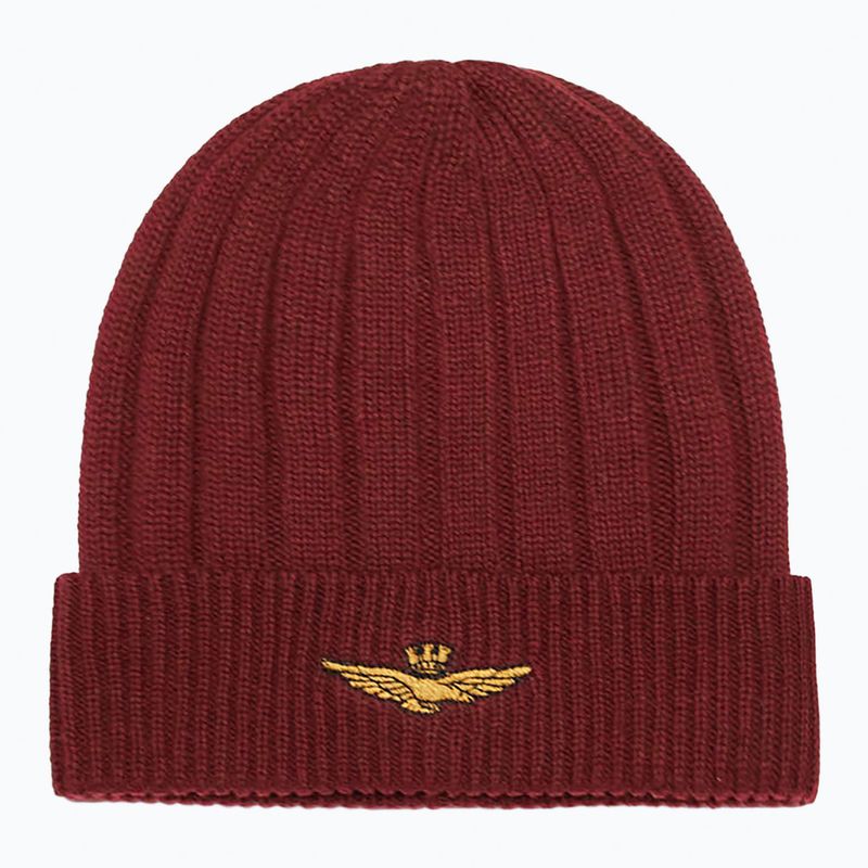 Pánská zimní čepice Czapka Aeronautica Militare 262CU0098UL00485 bordeaux