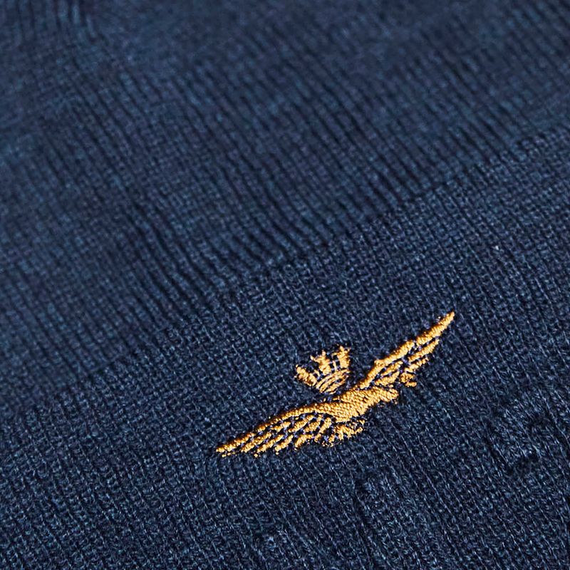 Pánská zimní čepice Czapka Aeronautica Militare 262CU0099UL00949 Blu Navy 3