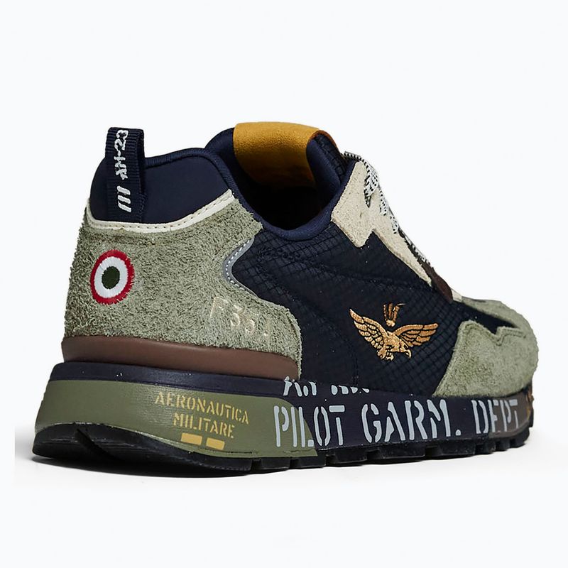 Pánské boty Buty Aeronautica Militare 262SC0276UCT03546 Furry verde/blu 3