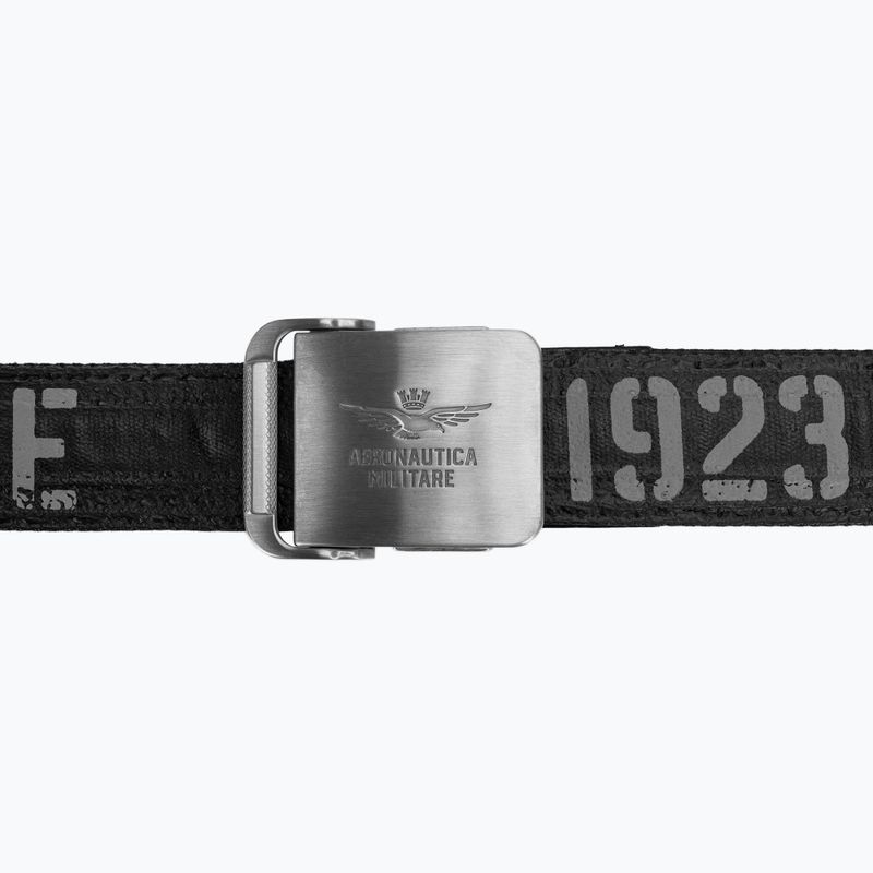 Pánský opasek do kalhot Pasek Aeronautica Militare 262CI0325UCT03585 jet black 2