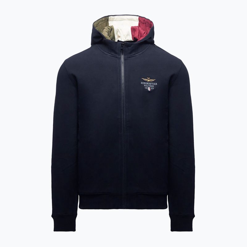 Pánská mikina Aeronautica Militare 262FE2097UF00662 Hoodie blu navy