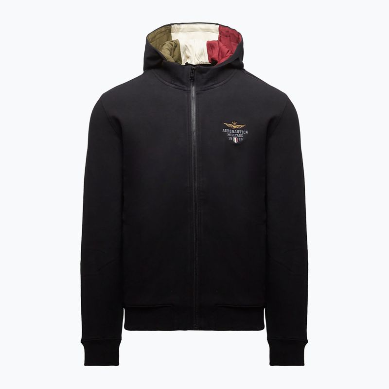 Pánská mikina Aeronautica Militare 262FE2097UF00662 Hoodie jet black