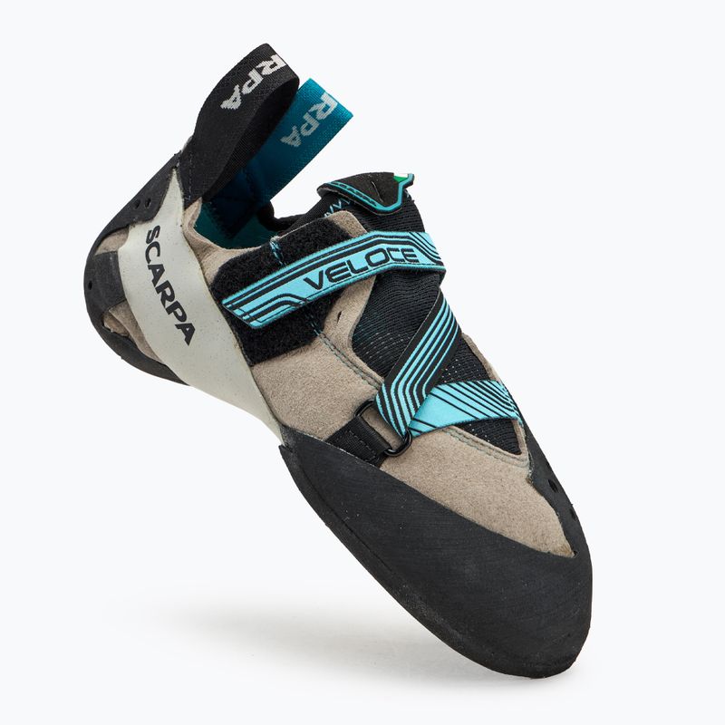 Dámská lezecké boty SCARPA Veloce light gray/maldive