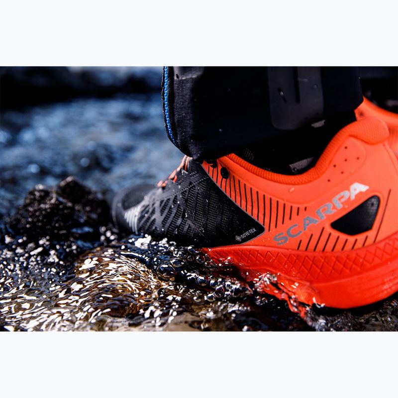 Pánské běžecké boty SCARPA Spin Ultra GTX orange fluo/black 10