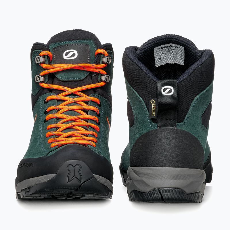 Dámské trekové boty SCARPA Mojito Hike GTX botanic green/orange pop 12