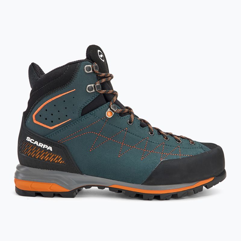 Pánská přístupová obuv SCARPA Zodiac TRK GTX petrol/rust orange 2