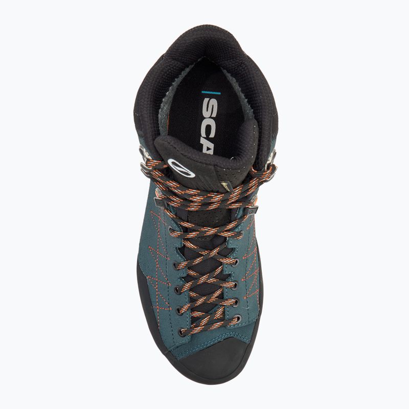 Pánská treková obuv SCARPA Zodiac TRK GTX petrol/rust orange 5