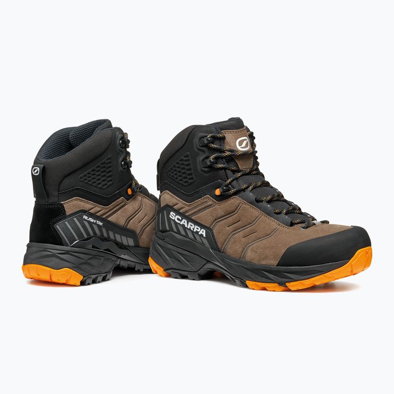 Pánské trekové boty SCARPA Rush TRK GTX brown/orange 11