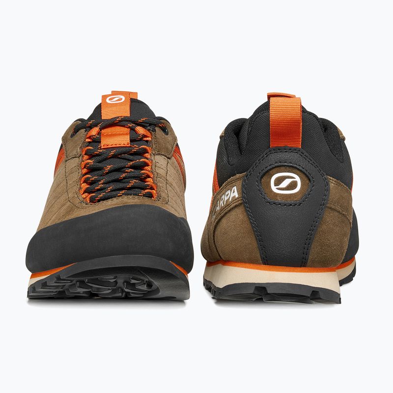 Pánské trekové boty SCARPA Crux 2 caribou/rust orange 4
