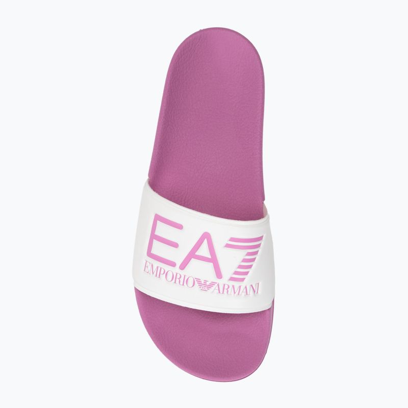 Pantofle EA7 Emporio Armani Water Sports Visibility cyclamen/white 5