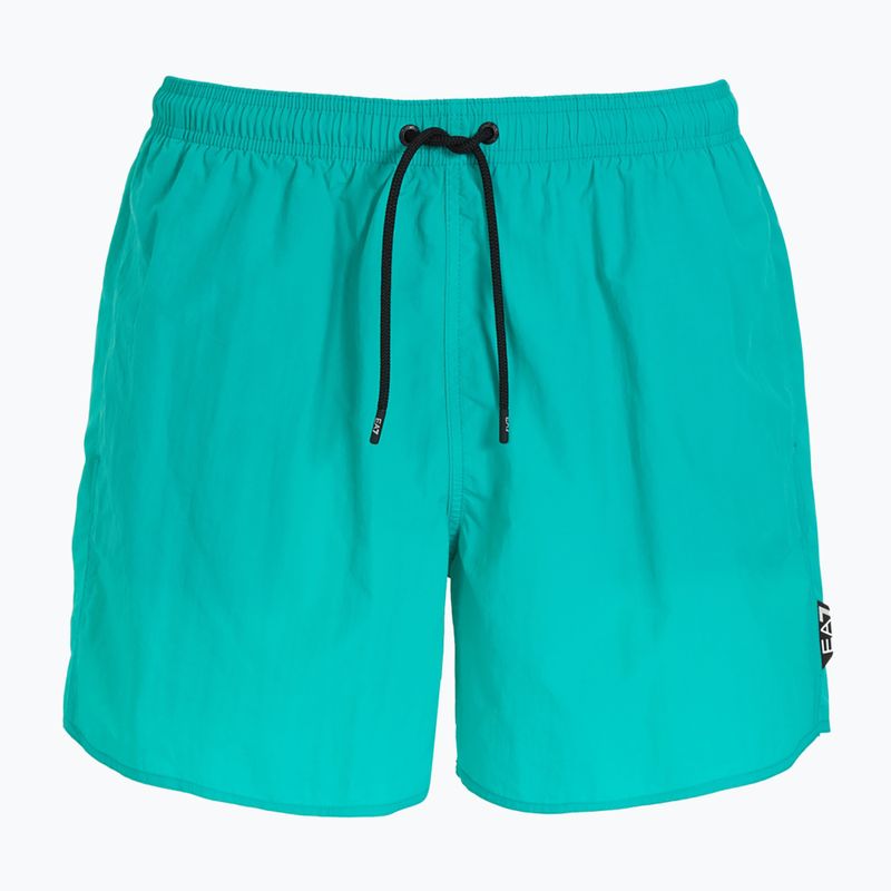 Pánské plavecké šortky EA7 Emporio Armani Water Reactive Monogram Boxer spectra green